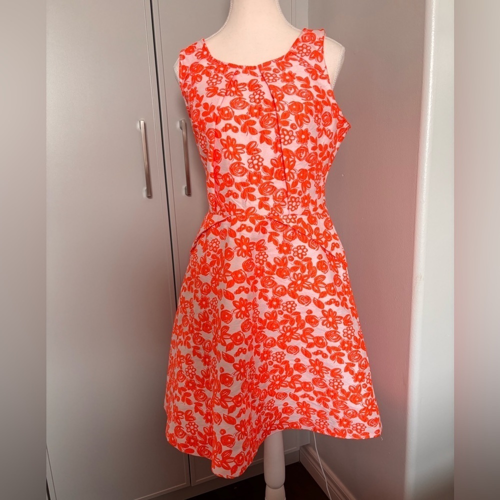 Betsey Johnson Orange Sleeveless Sundress Mini